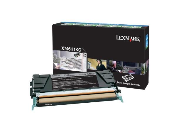 Toner LEXMARK X746H1KG 12K sort 